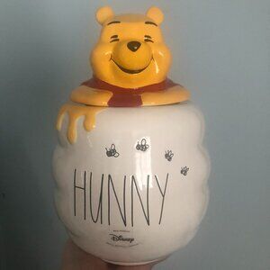 NWT Rae Dunn Disney Winnie The Pooh HUNNY (Honey) Cookie Jar Canister